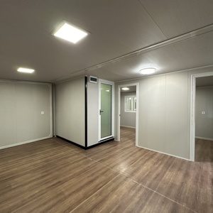 Maison conteneur modulaire anti-humidité à double aile pliable avec double paroi vitrée pour logement temporaire - Product Image 3