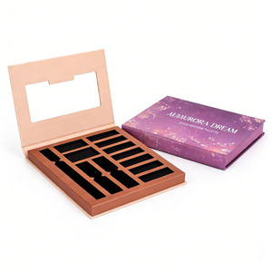 Empaque Cosmético de Cartón Reciclado Personalizado para Paleta de Sombras de Ojos con Ventana Magnética y Logotipo Personalizado del Fabricante - Product Image 3