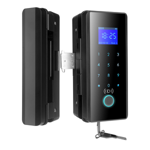 Sinon Tuya Wifi Smart Glass Door Lock Digital Biometric Fingerprint Card Digital <b>Office</b> Glass Door Lock - Product Image 1