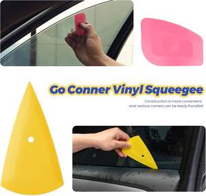 طقم سيارة من 7 قطع, مجموعة أدوات تثبيت غلاف واقي من الفينيل لتلوين السيارة - Product Image 2