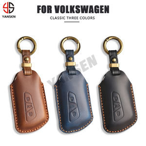 2025 étui à clés de voiture en cuir pour VW Golf 8 MK8 Teramont ID.3 ID.4 ID.5 Skoda <span class=keywords><strong>Enyaq</strong></span> <span class=keywords><strong>iV</strong></span> Octavia <span class=keywords><strong>Seat</strong></span> Leon Auto accessoires - Product Image 2