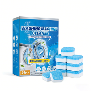 Leistungsstarke Einweg-Waschmaschinenreiniger-Tabletten, Brausetabletten, 24 Stück Verpackung für Großhandel - Product Image 1