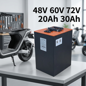 Paket Baterai Lithium Deep Cycle 48V 60V 72V 30Ah untuk Sepeda Motor Listrik Motor 1500W 2 Roda Skuter Listrik Komuter Kota dengan BMS - Product Image 1