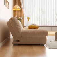 Canapé-lit double pliant de style crème au design japonais pour petits appartements