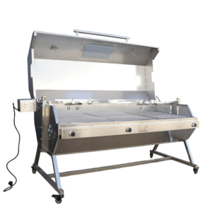 TOSHINE <span class=keywords><strong>Asador</strong></span> de Gas para Barbacoa, Grande, Ajustable, de Acero Inoxidable, con Doble Quemador, para Cerdo y Cordero, para Uso Comercial en Exteriores - Product Image 1