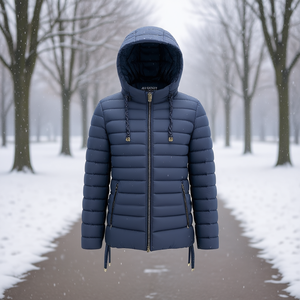 Giacca da donna taglie forti FG1101 HDJ, calda con cappuccio, per l'inverno, dalla S alla 3XL - Product Image 3