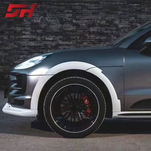 Parafanghi Stile TKT di Alta Qualità, Materiale PU, Colore Nero, Ricambio per <span class=keywords><strong>Macan</strong></span> 2014-2021, Parti Auto - Product Image 4