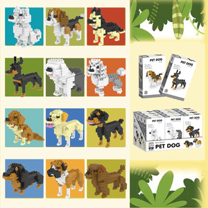 Crianças Brinquedos Educativos Brinquedo Mais Barato Série Animal Micro <span class=keywords><strong>Building</strong></span> Block Sets Modelos Dog & <span class=keywords><strong>Cat</strong></span> Animais Micro Partículas Tijolos Brinquedo - Product Image 2