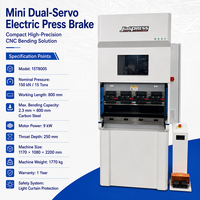 Dobladora de Metal CNC de 3T y 200 mm que Ahorra Espacio para la Producción de Soportes, Cajas de Control y Herrajes de Precisión