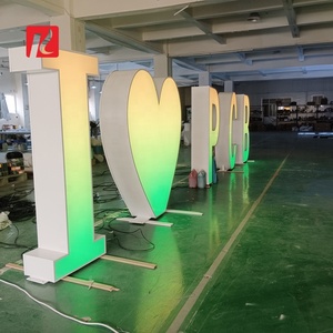 Kexian tùy chỉnh chuyên nghiệp thường vụ thư RGB khổng lồ miễn phí đứng <span class=keywords><strong>LED</strong></span> bảng chữ cái chữ lớn đầy màu sắc lớn <span class=keywords><strong>LED</strong></span> chữ - Product Image 5