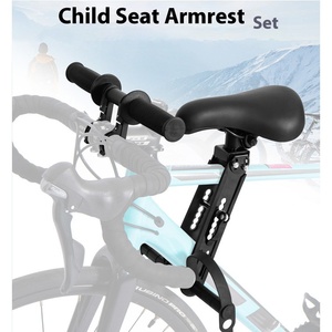 Sella per Bicicletta da Strada in Lega di Alluminio di Alta Qualità, Supporto Portatile Nero per Genitore-Figlio, Accessori per Sedile Bambini - Product Image 3