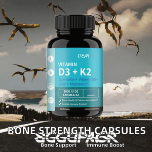 वयस्क हड्डी ताकत के लिए हर्बल कैल्शियम पूरक सॉफ्टजेल कैप्सूल विटामिन डी 3 k2 मैग्नीशियम - Product Image 2