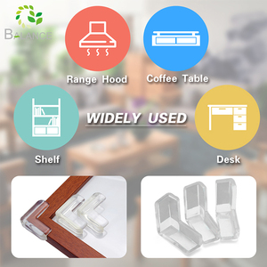 Miếng Bảo Vệ Góc Cạnh Chống Góc Cho Trẻ Em Bằng Cao Su Nhựa Mềm Góc Phải Cho Đồ Nội Thất Bàn Kính - Product Image 3