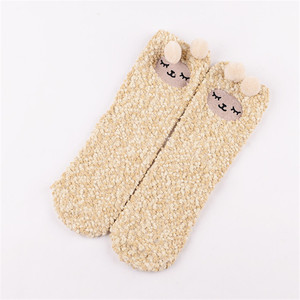 3D Cartoon <strong>Cute</strong> Animal Tiger Cat Panda Bluk Gift Box Packed <strong>Socks</strong> Floor Fuzzy <strong>Fluffy</strong> <strong>Socks</strong> Women - Product Image 6
