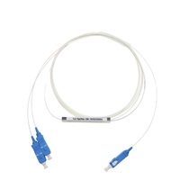 Suministro de fábrica 1*2 1*4 1*8 1*16 1*32 1*64 FTTH divisor de PLC de fibra óptica con conectores SC