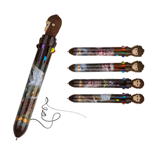 Newest 10 Colors Hot Selling Promotional Plastic Kawaii Wukong Cute Multicolor <b>Pen</b> for Stationery Manufacturer - Product Image 1