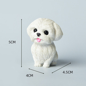 Statua <span class=keywords><strong>di</strong></span> Cucciolo in Resina, Figurina <span class=keywords><strong>di</strong></span> Cane Multi-Rasaceo, Decorazione per Torte, Accessori per Micro Paesaggi e Bonsai, Oggetto Decorativo da Scrivania e Casa, Regalo Artigianale - Product Image 5