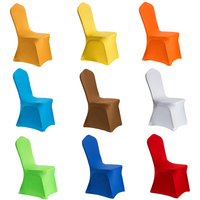100pcs Spandex Housse de siège de chaise de mariage