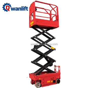 공장 직송 미니 자주식 유압 시저 리프트 플랫폼 3-20m 작업 높이 300kg 하중 - Product Image 2