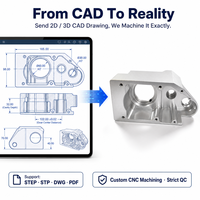 Casing Gearbox Aluminium CNC Custom dengan Lubang H7 dan Rongga Bertingkat, OEM