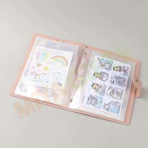 Couverture de grande taille en cuir personnalisé galet souple lichi autocollant album photocard stockage autocollant collection organisateur <span class=keywords><strong>livre</strong></span> - Product Image 4