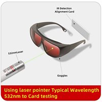 Lunettes à rayonnement IR Diode Ipl OD5 OD7 800-1100 Machine de découpe de fibres 740-850nm Lunettes de protection laser pour protection des yeux