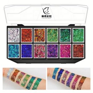 Hot Selling Chameleon Color 12-Color Waterproof Sequins Set Easy-to-Clean Gel for Children's Face and Body Painting Supplies - Product Image 4
