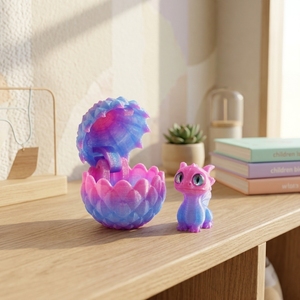 Set de Huevos de Dragón Impresos en 3D que se Abren y Cierran, Figura de Dragón, Regalo, Decoración Colorida, Juguete Creativo y Moderno, Transfronterizo - Product Image 6