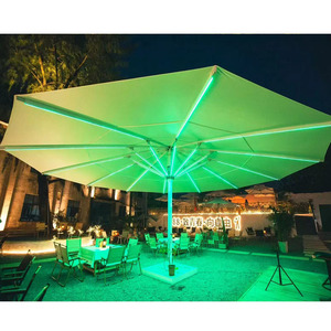 Sombrilla de Playa para Restaurante, de Lujo, Grande, Automática, con Control Remoto LED, Personalizada con Logotipo, <span class=keywords><strong>Parasol</strong></span> para Exteriores - Product Image 4