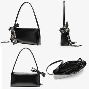 <span class=keywords><strong>Borsa</strong></span> Sottospalla di Alta Qualità per Donne, <span class=keywords><strong>Borsa</strong></span> Vintage con Sciarpa, Minimalista Rettangolare in Pelle PU - Product Image 5