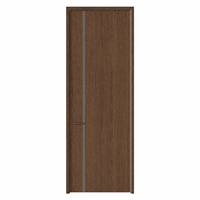 Porte de cuisine intérieure en bois d'ingénierie moderne, composite bois massif, insonorisée, imperméable, anti-bruit, anti-humidité