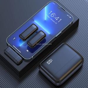 TNH LM-K13 Mini Lavalier Clip <span class=keywords><strong>sur</strong></span> Mic Microphone à revers sans fil avec étui de charge pour Smart Phone Vlog Tiktok Recording - Product Image 6