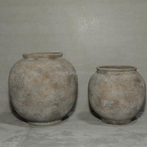 Modern Vintage Fiber Cement Planter Pots with Drainage Hole For Garden Outdoor/Indoor Flower Pots Decoration - Product Image 4