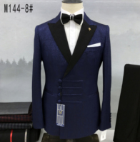 Dernier design de costumes pour hommes de style chinois, sur mesure, smoking 2 pièces, veste de blazer, costumes de mariage pour hommes
