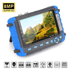 8w-l 5 inch 8MP AHD/CVI/TVI CCTV <span class=keywords><strong>Tester</strong></span> kim loại màn hình nhỏ với VGA đầu vào video <span class=keywords><strong>Tester</strong></span> cftv video Analyzer - Product Image 2