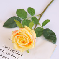 Vente en gros de roses blanches artificielles en latex de haute qualité pour mariage et décoration de la maison