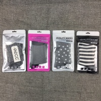 Sac d'emballage personnalisé pour chaussettes d'homme avec fermeture éclair/sac en plastique à fermeture éclair