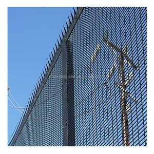 Nessun PVC della ruggine ricoperto 358 anti recinzione di sicurezza dell'aeroporto di salita con il recinto chiaro di vista del filo spinato