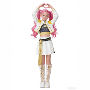 Nuevo y Popular Conjunto <span class=keywords><strong>de</strong></span> Ropa K-Pop <span class=keywords><strong>de</strong></span> Cazadoras <span class=keywords><strong>de</strong></span> Brujas, Disfraz <span class=keywords><strong>de</strong></span> Cazadora del Diablo para Mujer, Disfraces <span class=keywords><strong>de</strong></span> Cosplay <span class=keywords><strong>de</strong></span> Anime <span class=keywords><strong>de</strong></span> Poliéster para Niños - Product Image 4