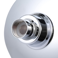 Vente directe d'usine, pomme de douche murale MANCO à 3 fonctions, ABS+TPR plaqué chrome, petite pomme de douche de pluie