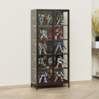 Vitrine d'exposition modulaire moderne en verre à vision intégrale de haute qualité pour mobilier de maison – Grande Vente