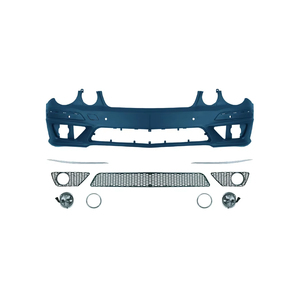 Piezas de coche parachoques delantero parachoques trasero faldones laterales para Mercedes Benz Clase <span class=keywords><strong>E</strong></span> W211 2006-2009 actualización E63 AMG estilo parachoques bodykit - Product Image 1