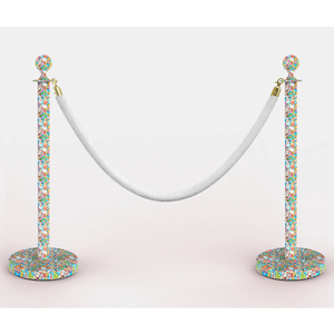 Couronne <span class=keywords><strong>De</strong></span> Noël Barrières Stanchion Hôtel Banque Vip Foule Queue Ligne Signe <span class=keywords><strong>De</strong></span> Contrôle Tapis Rouge Stand Contrôle Velours Cordes Barrière - Product Image 3