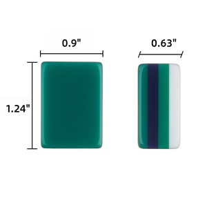 Fichas de Mahjong Americanas de Acrílico Azul Duradero de <span class=keywords><strong>4</strong></span> Capas, Hechas a Medida, 160 Fichas, para Entretenimiento de Adultos - Product Image 4
