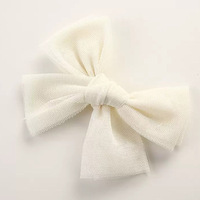 Nœud à cheveux en tulle fait main de haute qualité, style européen-américain, pour bébés et enfants, accessoires capillaires pour usage quotidien