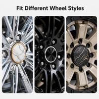 Lencana Tutup Roda Mobil Mercedes-Benz 3D Embossed Snowflake Kustom, Bahan ABS/Akrilik, Dasar Hitam, Logo Putih, Perekat Tempel, untuk Tengah Velg