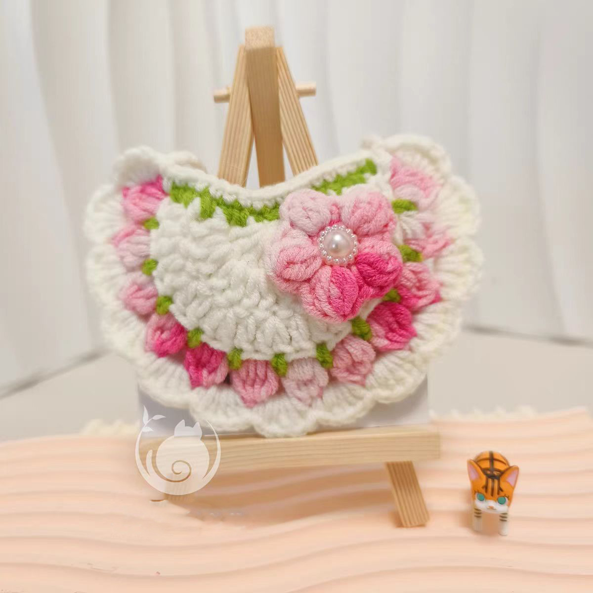 Fleur rose perle