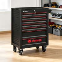 Armoire à outils roulante en acier à 7 tiroirs haute capacité, glissières à billes lisses, OEM disponible, capacité de charge de 300 kg pour les professionnels