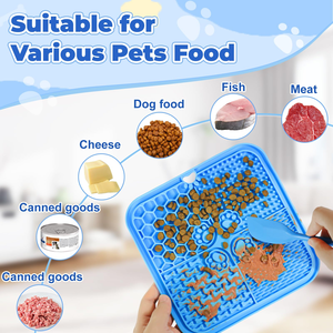 <b>Silicone</b> Lick <b>Mat</b> for Dogs and Cats Pet Treat Pad with Suction Cups Charging Power Source for Health Benefits - Product Image 5