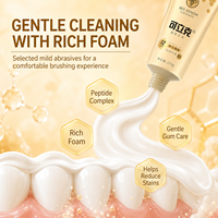 Dentifrice en gros à marque privée, saveur menthe naturelle, haleine fraîche 12 heures, 105g, composé de peptides au venin d'abeille, pour usage domestique